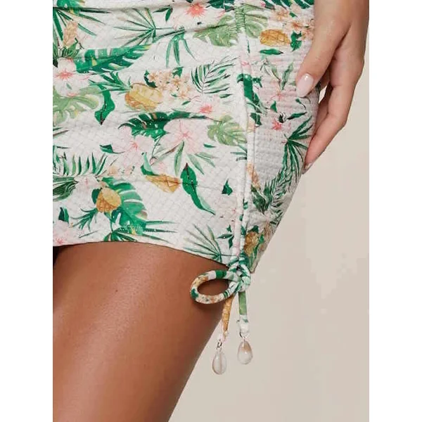 Plage de LingaDore Tropical Botanic blanc/print jupe