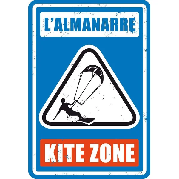 PLAQUE METAL DECORATIVE ALMANARRE KITE ZONE