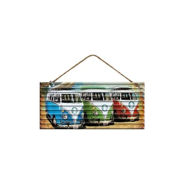 PLAQUE METAL DECORATIVE COMBI CAMPER