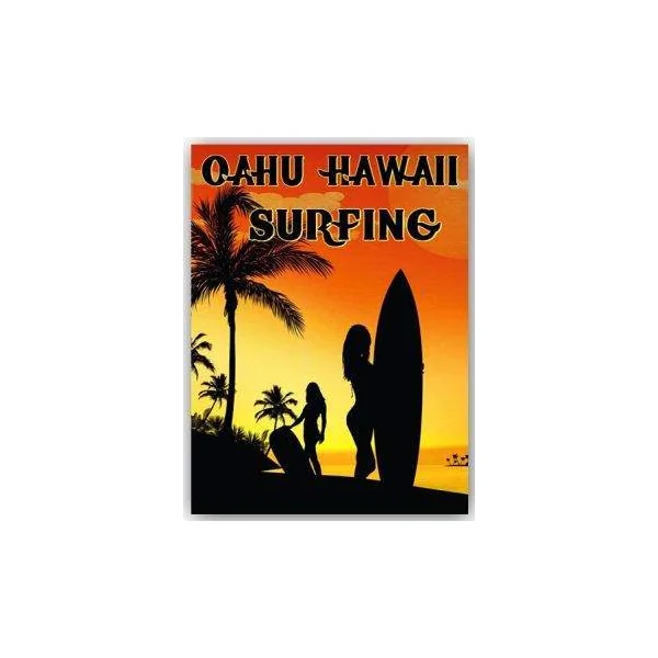 PLAQUE METAL DECORATIVE OAHU