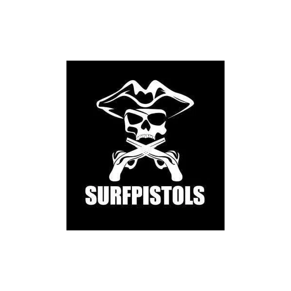 PLAQUE METAL DECORATIVE SURFPISTOLS