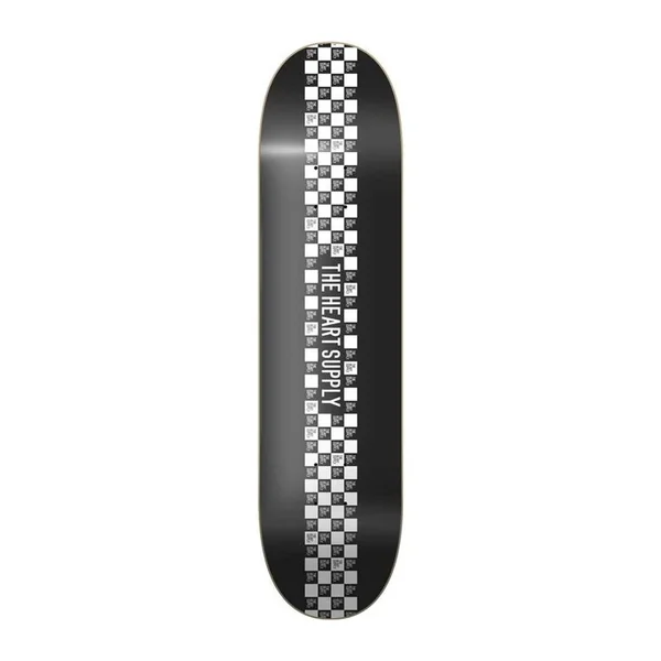 Plateau de skate HEART SUPPLY Check Stripe Noir 8.25