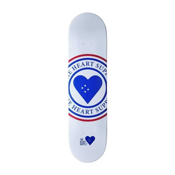 Plateau de skate HEART SUPPLY Insignia Blanc 8.25