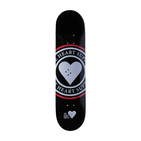 Plateau de skate HEART SUPPLY Insignia Noir 8.0 – Deck polyvalent skate