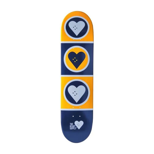 Plateau de skate HEART SUPPLY Squad Jaune 7.75