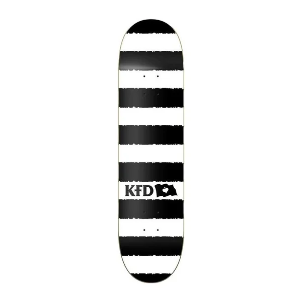 Plateau de skate KFD Stripes Blanc 8.0