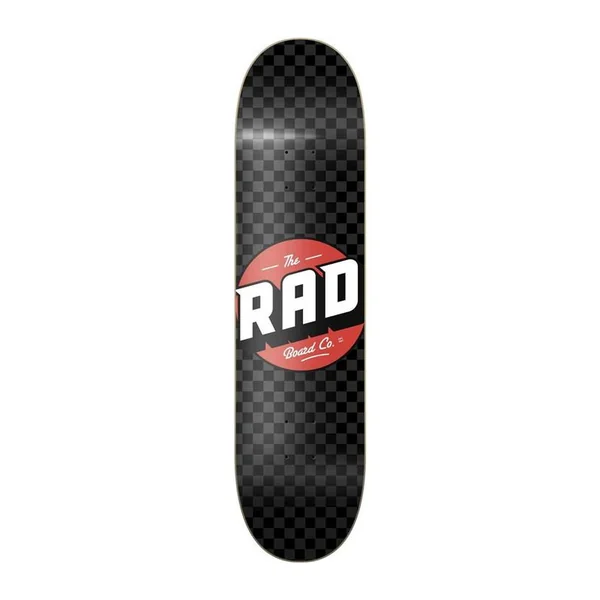 Plateau de skate RAD Checker Noir/Gris 8.125