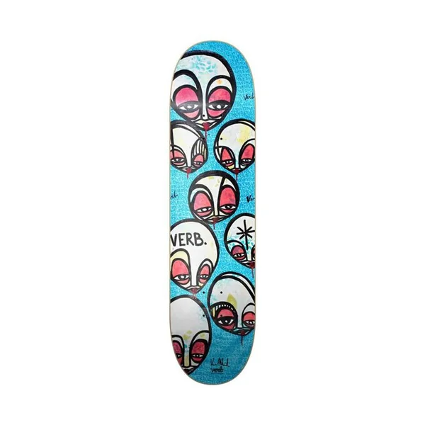 Plateau de skate VERB Faces Blue 8.25
