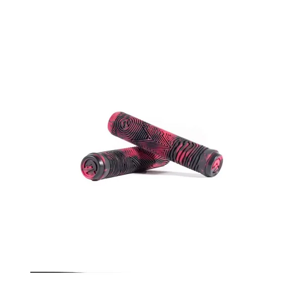 Poignées trottinette NORTH Black/Red swirl