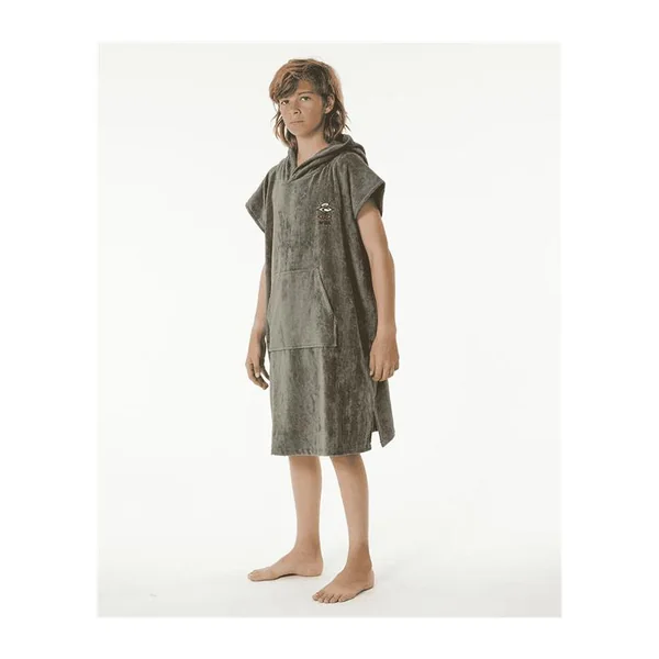 Poncho junior RIPCURL Logo Hooded Towel - Boy Grey