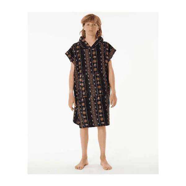 Poncho junior RIPCURL Printed Hooded Towel - Boy Black/Purple