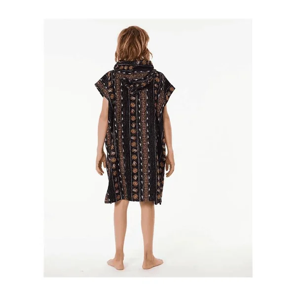 Poncho junior RIPCURL Printed Hooded Towel - Boy Black/Purple