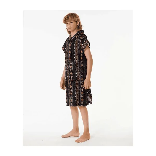 Poncho junior RIPCURL Printed Hooded Towel - Boy Black/Purple
