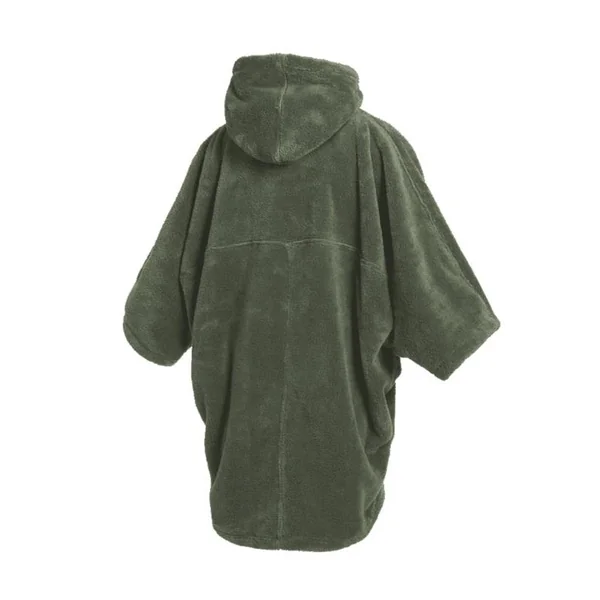 Poncho MYSTIC Teddy Olive Green Women - Confort et chaleur pour la glisse