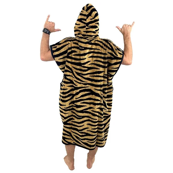 Poncho Surf All-In Classic Jacquard - Zebra \/ Black