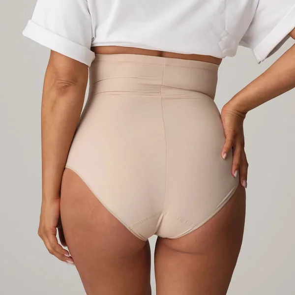 PrimaDonna - Slip Taille Haute Gainant Café Latté 3XL Perle
