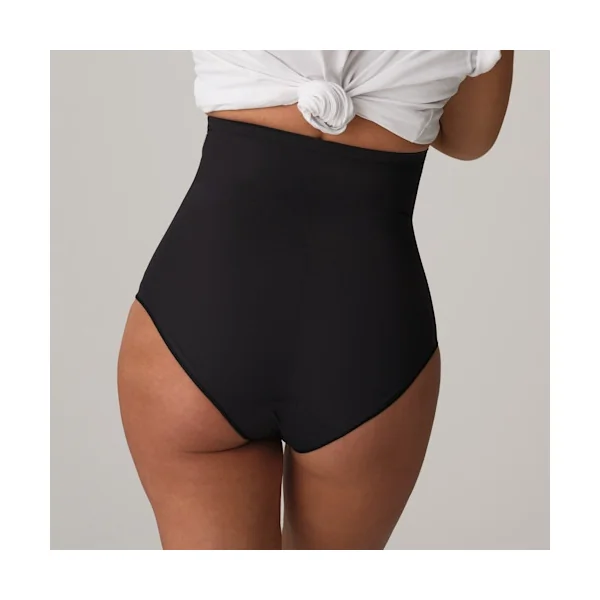 PrimaDonna - Slip Taille Haute Gainant Charbon Large Perle