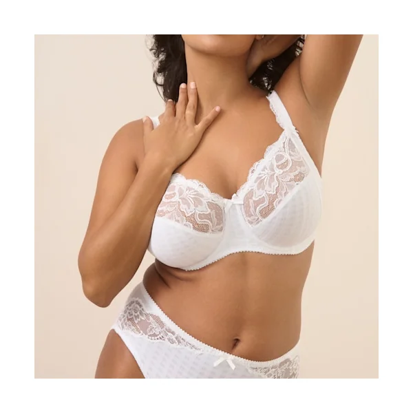 PrimaDonna - Soutien-gorge plein buste avec dentelle 38 (85) E Blanc Madison