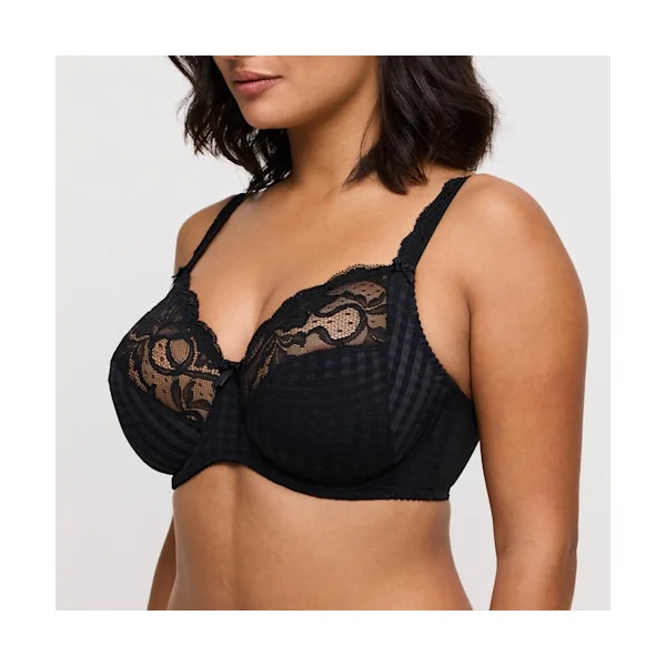 PrimaDonna - Soutien-gorge plein buste avec dentelle 40 (90) E Noir Madison