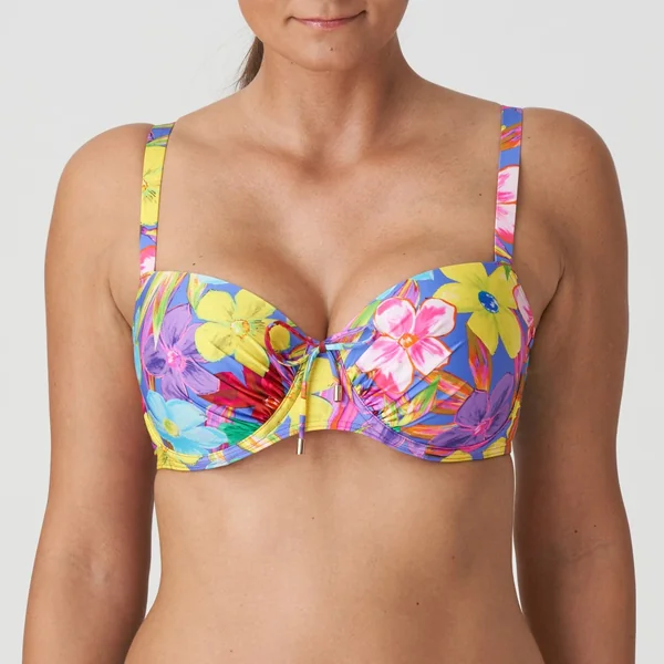 PrimaDonna Swim - Haut de bikini balconnet rembouré 34 (75) D Blue Bloom Sazan