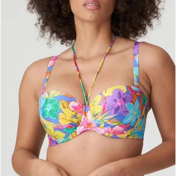 PrimaDonna Swim - Haut de Maillot avec ou sans bretelles 36 (80) D Blue Bloom Sazan