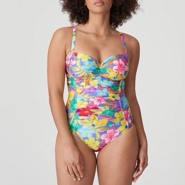 PrimaDonna Swim - Maillot une pièce scultant enboitant 40 (90) E Blue Bloom Sazan