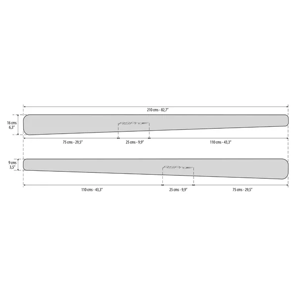 PROTECTION RAIL PLANCHE stand up paddle race master RSPRO