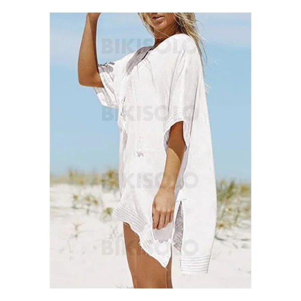 Robe de plage courte Col V Jolis Attrayant