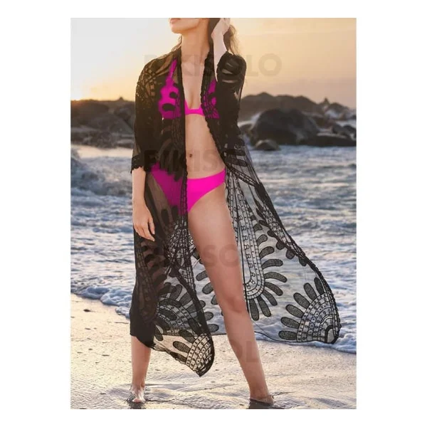 Robes de plages longues transparente