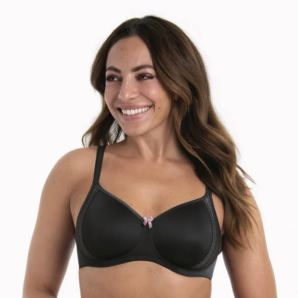 Rosa Faia - Soutien-gorge coussiné sans armature maintien ferme 34 (75) E Anthracite Lace Rose