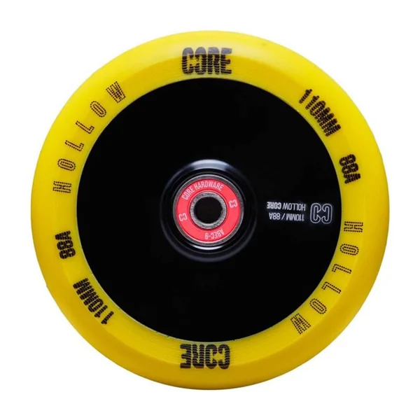 Roue trottinette CORE Hollow V2 Jaune 110mm