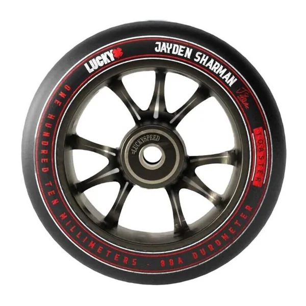 Roue trottinette LUCKY Jayden Sharman V2 Signature Noir 110mm