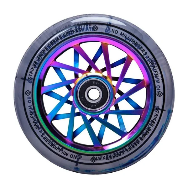 Roue trottinette STRIKER Zenue Series Clear Rainbow 110mm