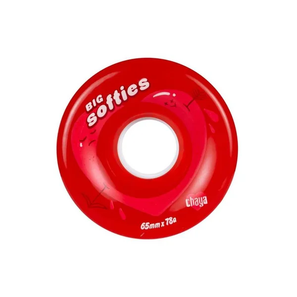 Roues roller CHAYA Big Softie`s Clear Red