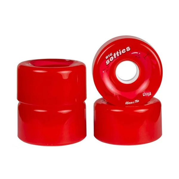 Roues roller CHAYA Big Softie`s Clear Red