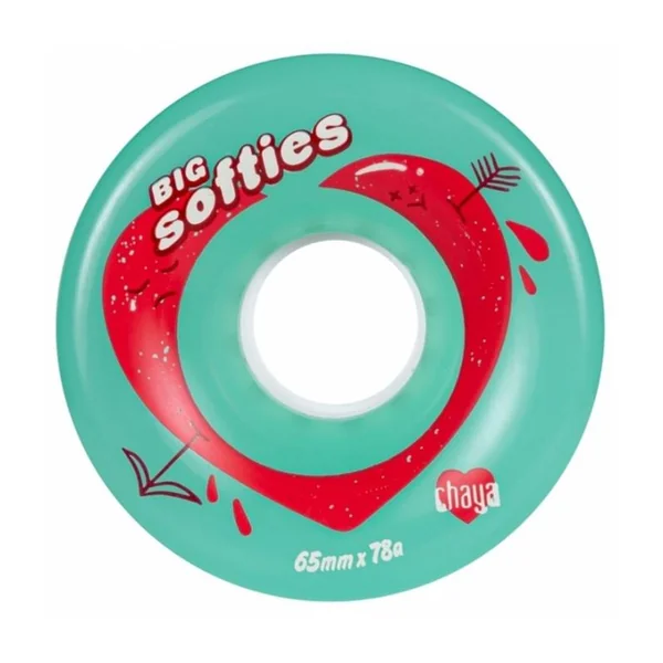 Roues roller CHAYA Big Softie`s Clear Teal