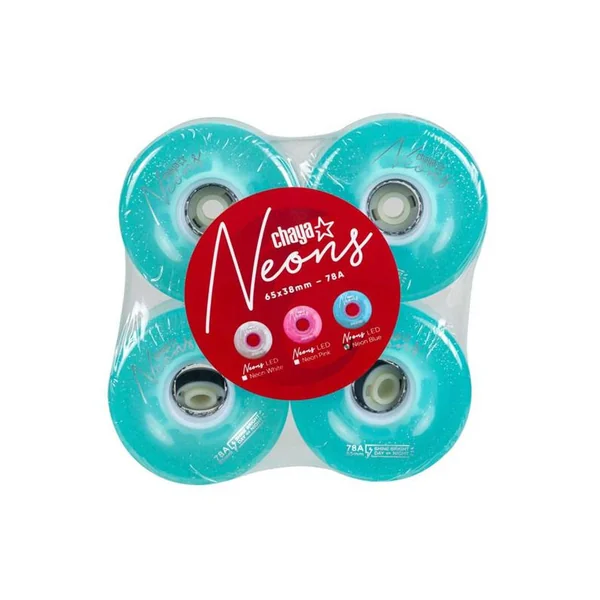 Roues roller CHAYA Neon LED Blue