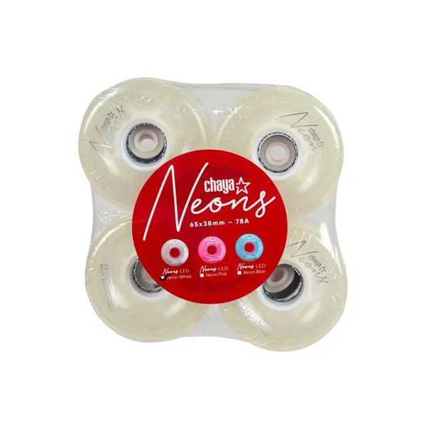 Roues roller CHAYA Neon LED White