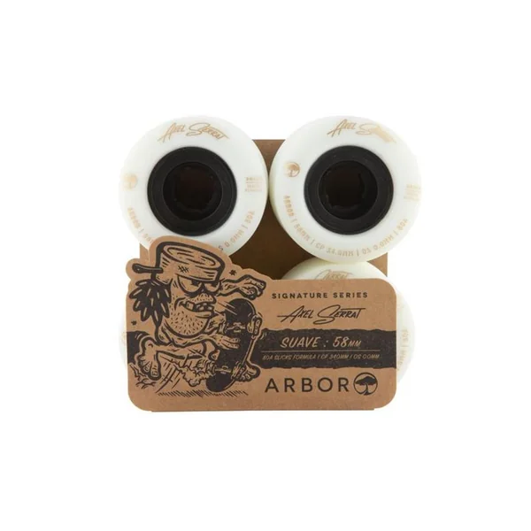 Roues skate ARBOR Suave Axel Serrat 80a White 58mm