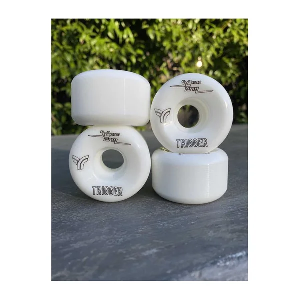 Roues skate TRIGGER Conical 101A Blanc 31mm x4 52 mm