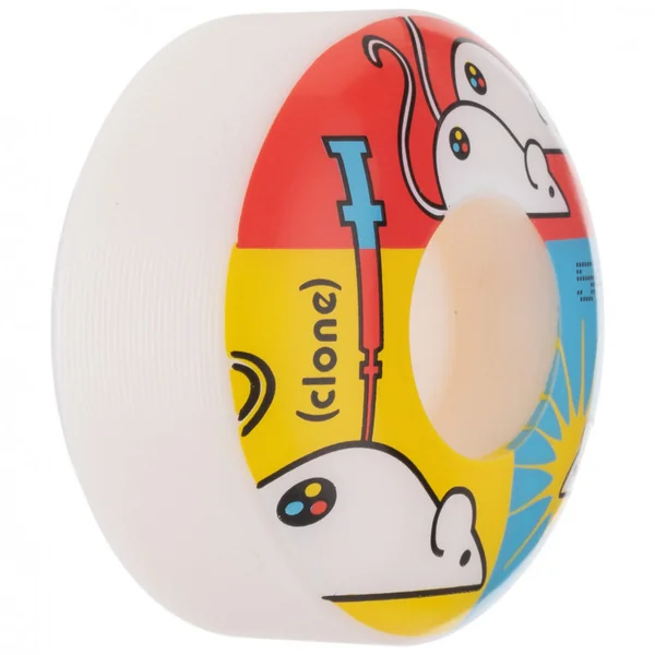 Roues skateboard ALIEN WORSHOP (Jeu De 4) Clone Replicate Blanc 54mm