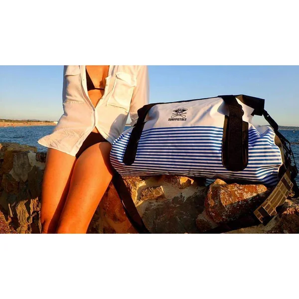 SAC EXPEDITION ETANCHE DRY DUFFLE BAG MARINIERE WHITE 30L