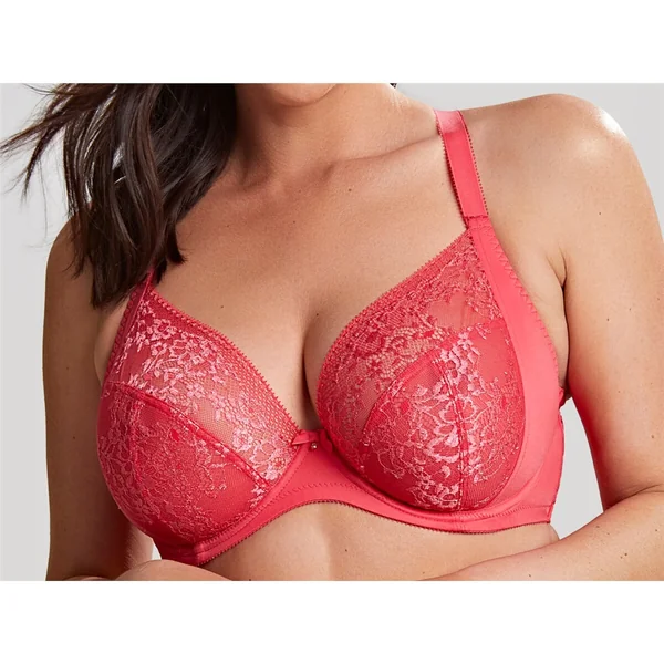 Sculptresse Hange - Soutien-gorge plongeant 44 (100) E Hot Coral Roxie