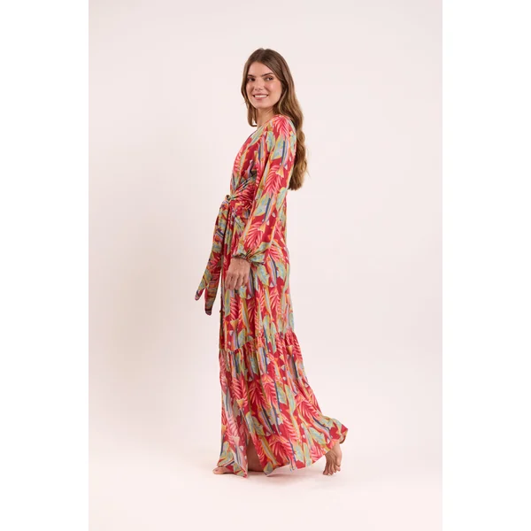 Sea-Bloom Long Dress Verona