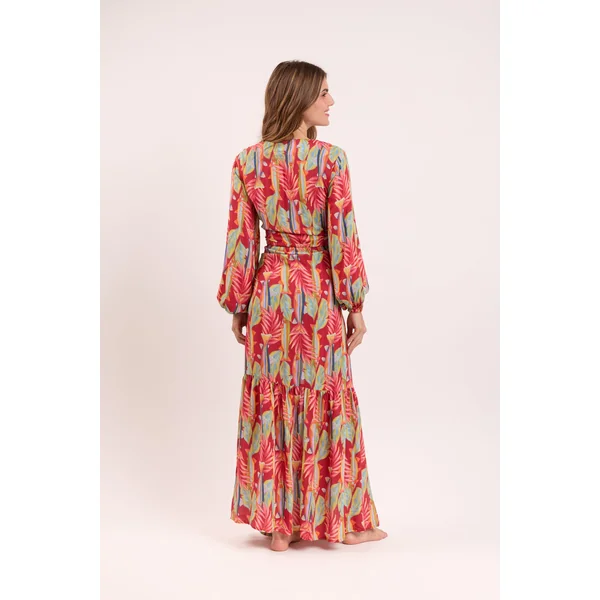 Sea-Bloom Long Dress Verona