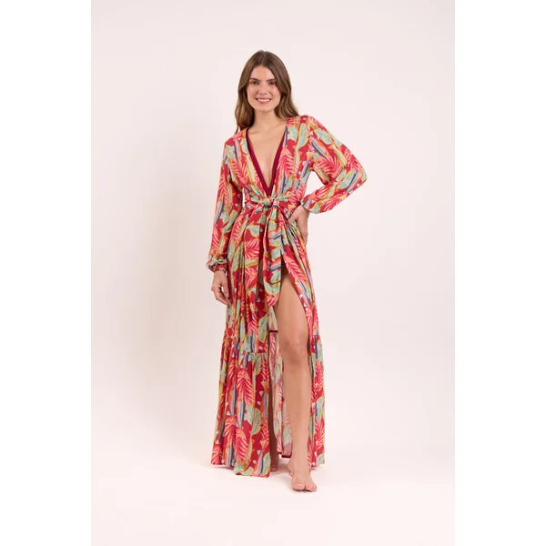 Sea-Bloom Long Dress Verona