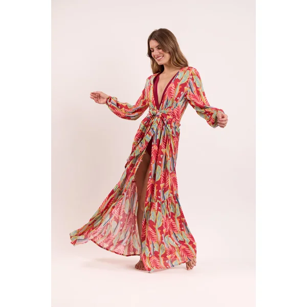Sea-Bloom Long Dress Verona