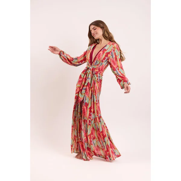 Sea-Bloom Long Dress Verona
