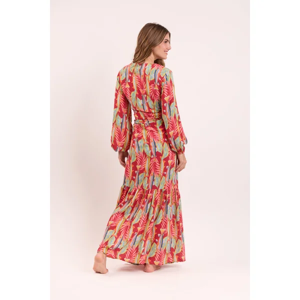 Sea-Bloom Long Dress Verona