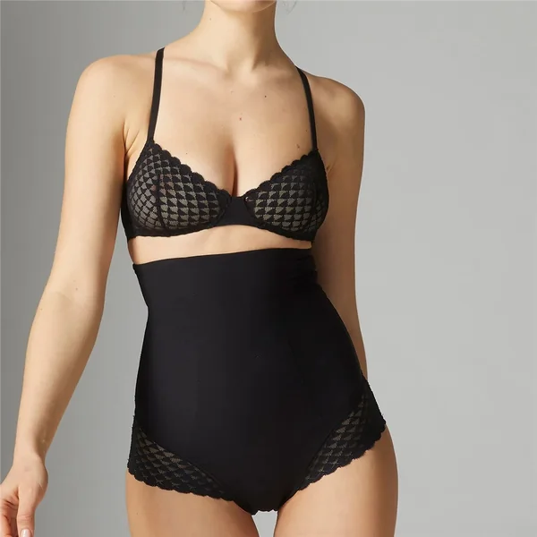 Simone Pérèle - Culotte haute gainante subtile Noir XL/4 Subtile